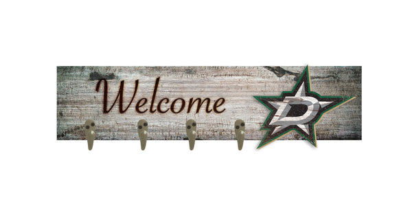 Wholesale NHL / H0873-Coat Hanger Welcome 6x24 / H0873-Dallas Stars