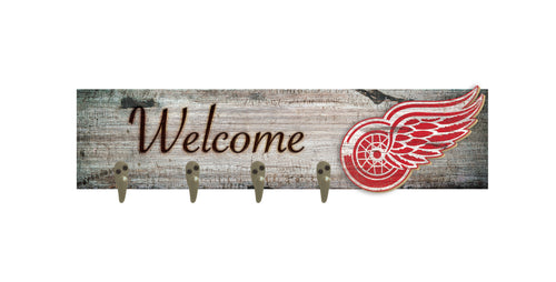 Wholesale NHL / H0873-Coat Hanger Welcome 6x24 / H0873-Detroit Red Wings
