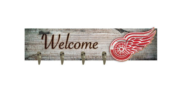 Wholesale NHL / H0873-Coat Hanger Welcome 6x24 / H0873-Detroit Red Wings