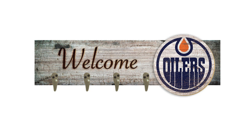 Wholesale NHL / H0873-Coat Hanger Welcome 6x24 / H0873-Edmonton Oilers