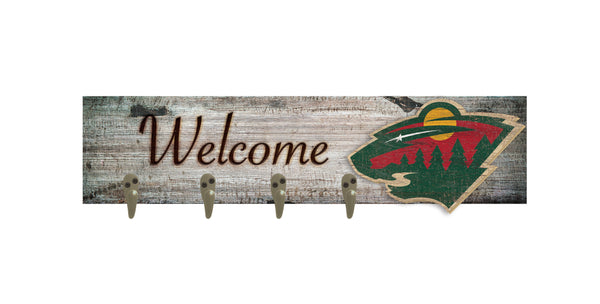 Wholesale NHL / H0873-Coat Hanger Welcome 6x24 / H0873-Minnesota Wild