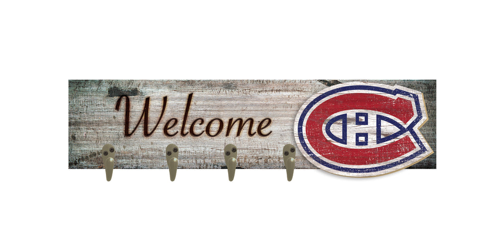 Wholesale NHL / H0873-Coat Hanger Welcome 6x24 / H0873-Montreal Canadiens