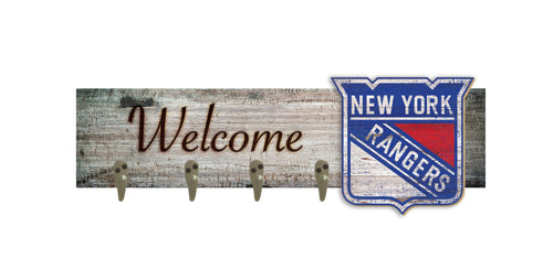 Wholesale NHL / H0873-Coat Hanger Welcome 6x24 / H0873-New York Rangers
