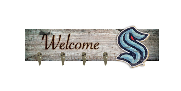Wholesale NHL / H0873-Coat Hanger Welcome 6x24 / H0873-Seattle Kraken