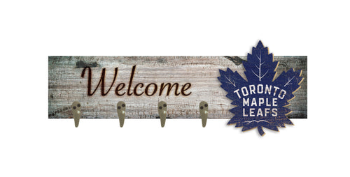 Wholesale NHL / H0873-Coat Hanger Welcome 6x24 / H0873-Toronto Maple Leafs