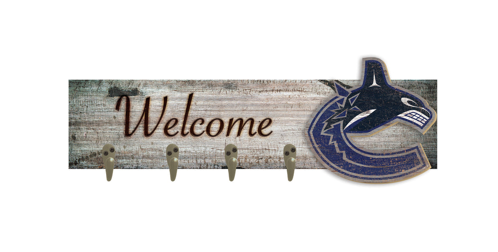 Wholesale NHL / H0873-Coat Hanger Welcome 6x24 / H0873-Vancouver Canucks