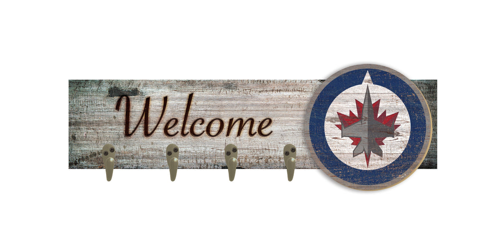 Wholesale NHL / H0873-Coat Hanger Welcome 6x24 / H0873-Winnipeg Jets