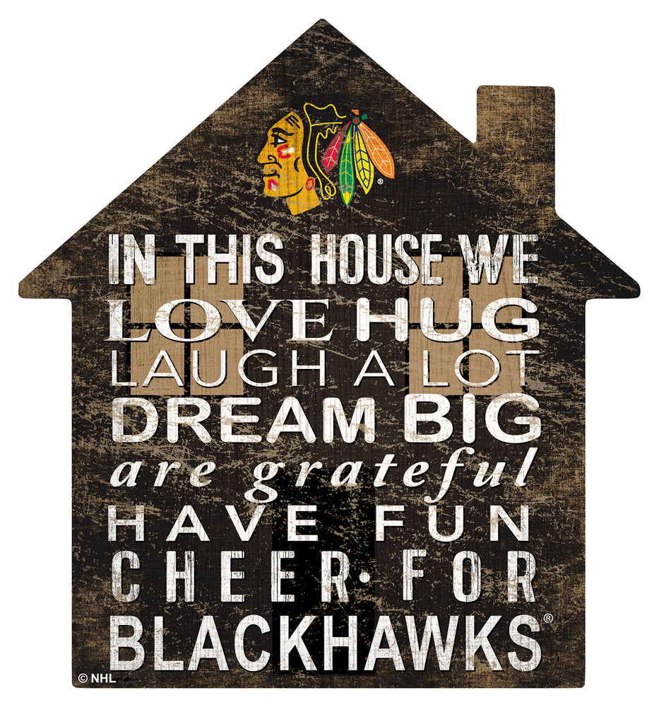 Wholesale NHL / H0880-House 12in / H0880-Chicago Blackhawks