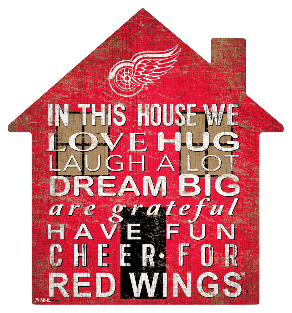 Wholesale NHL / H0880-House 12in / H0880-Detroit Red Wings