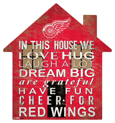 Wholesale NHL / H0880-House 12in / H0880-Detroit Red Wings