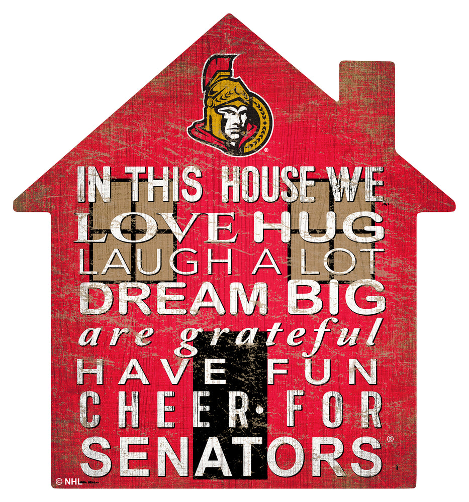 Wholesale NHL / H0880-House 12in / H0880-Ottawa Senators