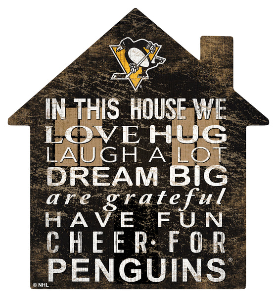 Wholesale NHL / H0880-House 12in / H0880-Pittsburgh Penguins