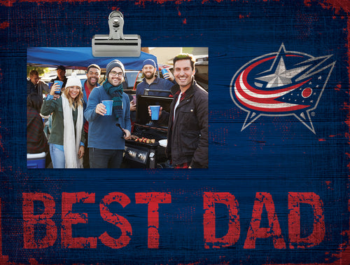 Wholesale NHL / H0893-Best Dad Clip Frame / H0893-Columbus Blue Jackets