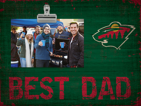 Wholesale NHL / H0893-Best Dad Clip Frame / H0893-Minnesota Wild