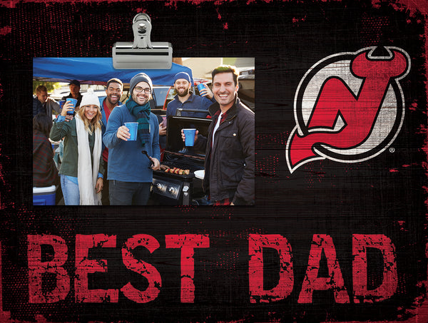 Wholesale NHL / H0893-Best Dad Clip Frame / H0893-New Jersey Devils