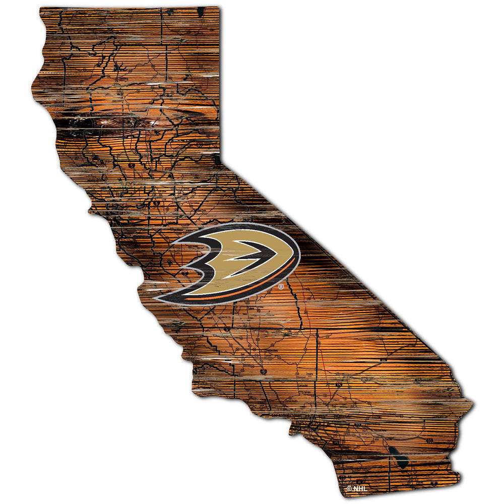 Wholesale NHL / H0894-Road Map Mini State 12in / H0894-Anaheim Ducks