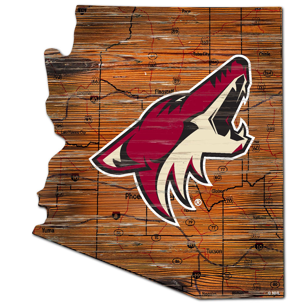 Wholesale NHL / H0894-Road Map Mini State 12in / H0894-Arizona Coyotes