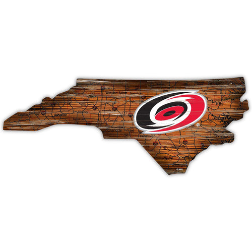 Wholesale NHL / H0894-Road Map Mini State 12in / H0894-Carolina Hurricanes