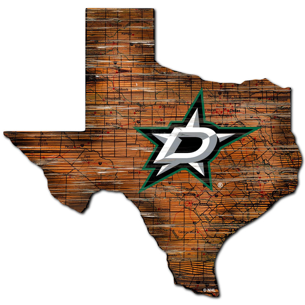 Wholesale NHL / H0894-Road Map Mini State 12in / H0894-Dallas Stars