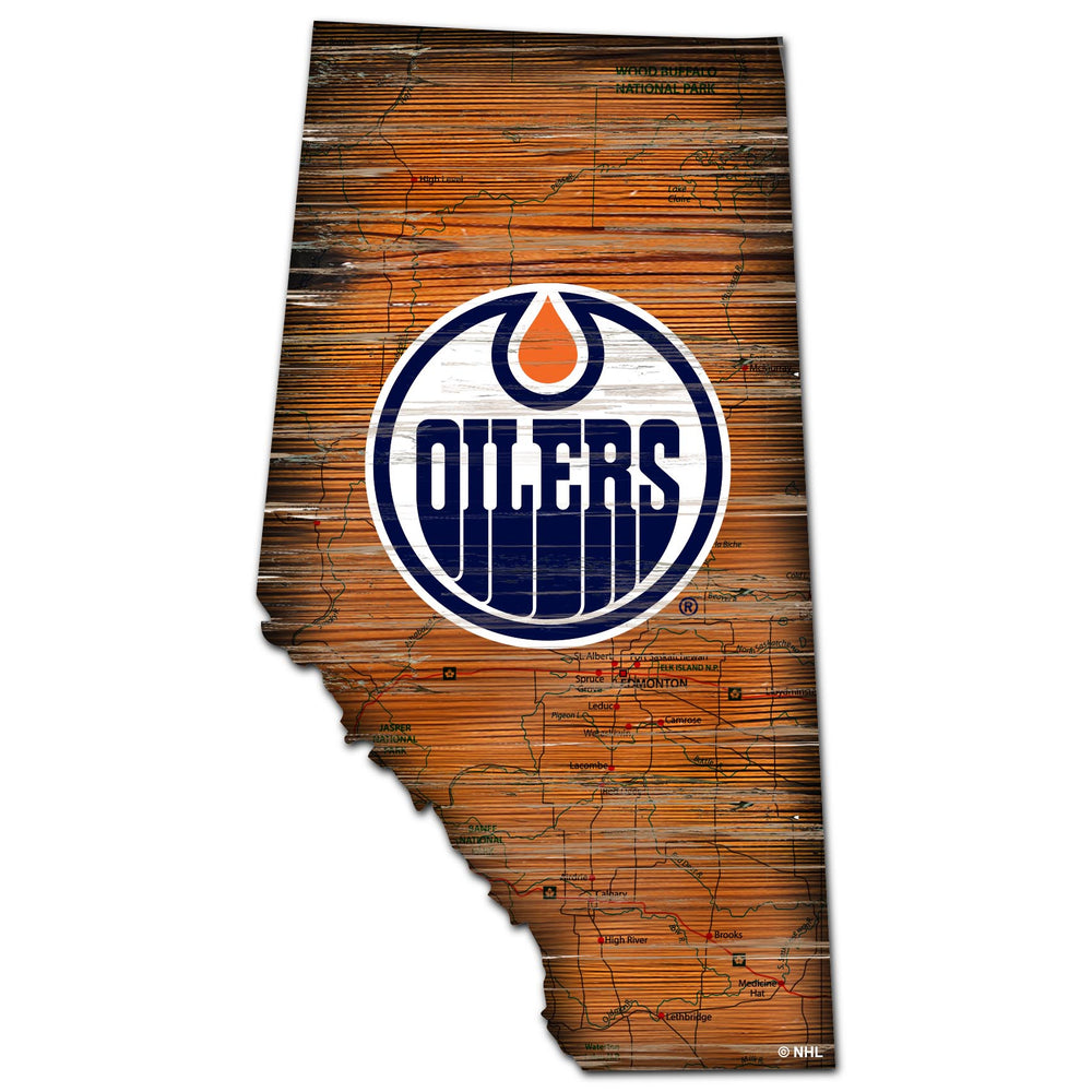 Wholesale NHL / H0894-Road Map Mini State 12in / H0894-Edmonton Oilers