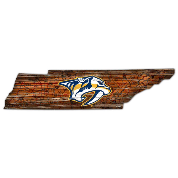 Wholesale NHL / H0894-Road Map Mini State 12in / H0894-Nashville Predators