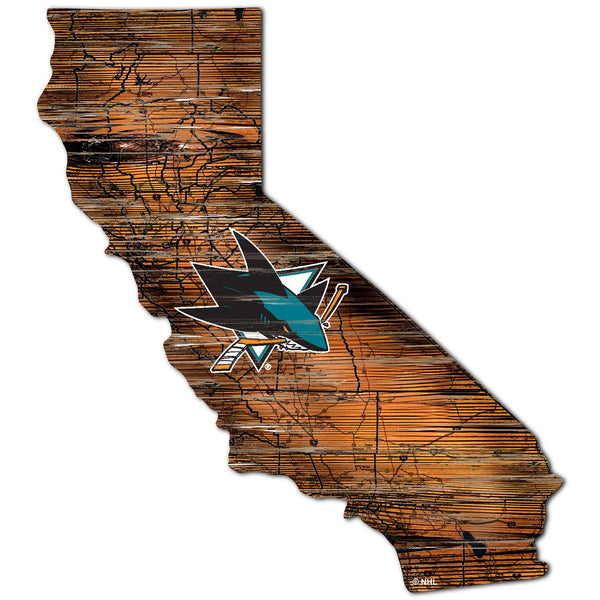 Wholesale NHL / H0894-Road Map Mini State 12in / H0894-San Jose Sharks