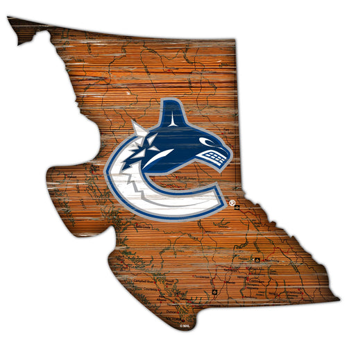 Wholesale NHL / H0894-Road Map Mini State 12in / H0894-Vancouver Canucks