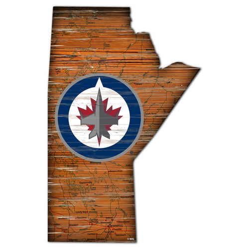 Wholesale NHL / H0894-Road Map Mini State 12in / H0894-Winnipeg Jets