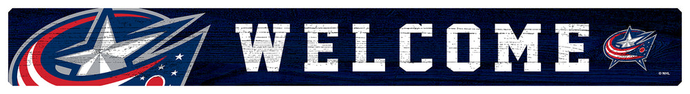 Wholesale NHL / H0909-Welcome Strip Sign 1.5x16 / H0909-Columbus Blue Jackets