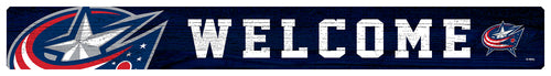 Wholesale NHL / H0909-Welcome Strip Sign 1.5x16 / H0909-Columbus Blue Jackets