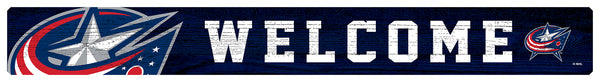 Wholesale NHL / H0909-Welcome Strip Sign 1.5x16 / H0909-Columbus Blue Jackets