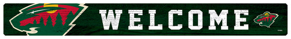 Wholesale NHL / H0909-Welcome Strip Sign 1.5x16 / H0909-Minnesota Wild