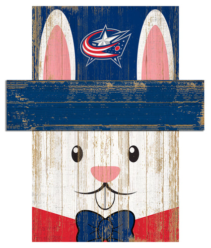 Wholesale NHL / H0918-Easter Bunny Head / H0918-Columbus Blue Jackets