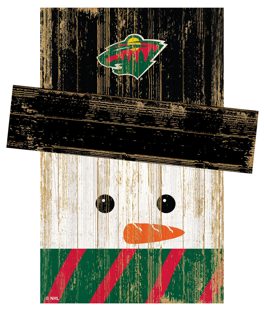 Wholesale NHL / H0921-Snow Man Head / H0921-Minnesota Wild