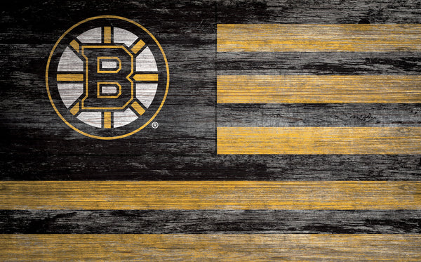 Wholesale NHL / H0940-American Flag 11x19 / H0940-Boston Bruins