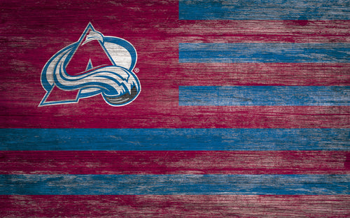 Wholesale NHL / H0940-American Flag 11x19 / H0940-Colorado Avalanche