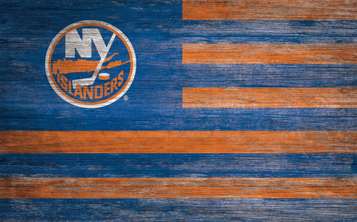 Wholesale NHL / H0940-American Flag 11x19 / H0940-New York Islanders
