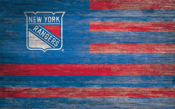 Wholesale NHL / H0940-American Flag 11x19 / H0940-New York Rangers