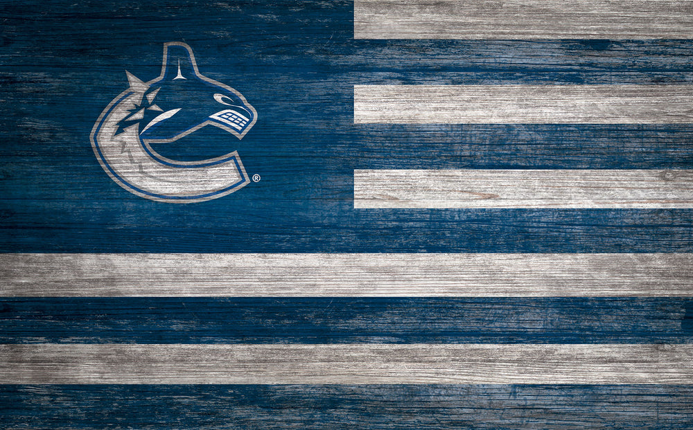 Wholesale NHL / H0940-American Flag 11x19 / H0940-Vancouver Canucks