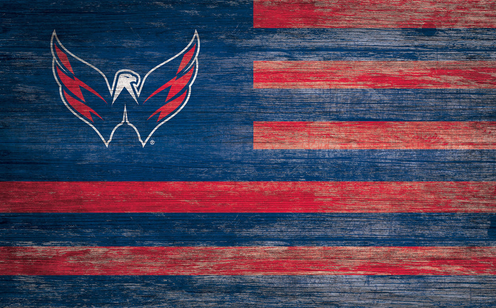 Wholesale NHL / H0940-American Flag 11x19 / H0940-Washington Capitals