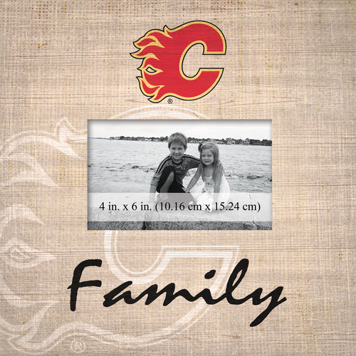 Wholesale NHL / H0943-Family Burlap Frame / H0943-Calgary Flames