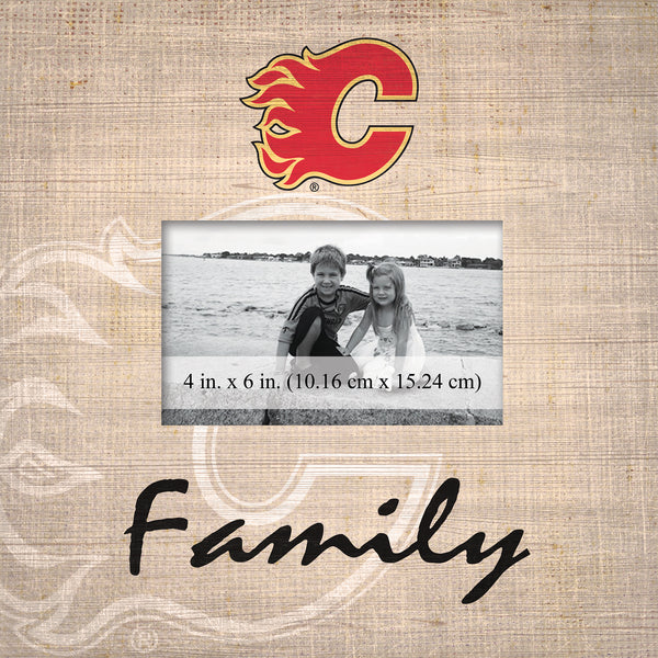 Wholesale NHL / H0943-Family Burlap Frame / H0943-Calgary Flames
