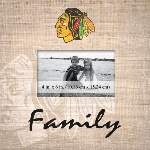 Wholesale NHL / H0943-Family Burlap Frame / H0943-Chicago Blackhawks