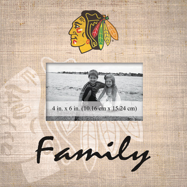 Wholesale NHL / H0943-Family Burlap Frame / H0943-Chicago Blackhawks