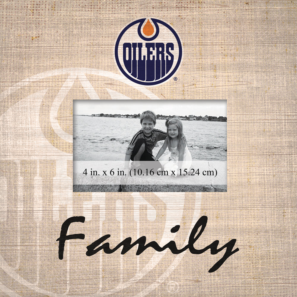 Wholesale NHL / H0943-Family Burlap Frame / H0943-Edmonton Oilers