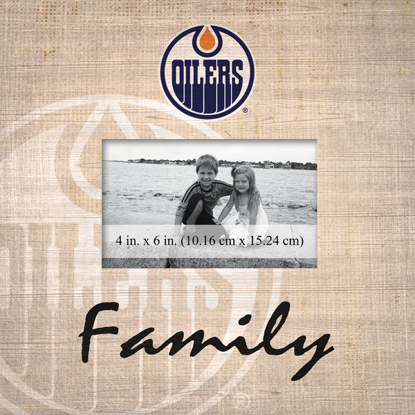 Wholesale NHL / H0943-Family Burlap Frame / H0943-Edmonton Oilers