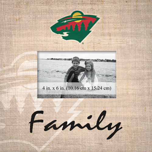 Wholesale NHL / H0943-Family Burlap Frame / H0943-Minnesota Wild