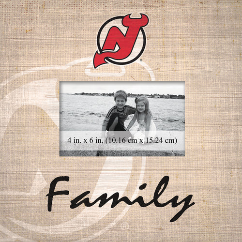 Wholesale NHL / H0943-Family Burlap Frame / H0943-New Jersey Devils