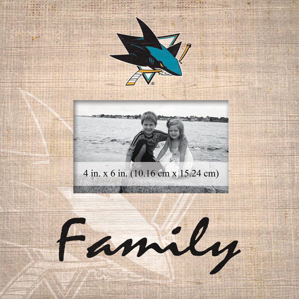 Wholesale NHL / H0943-Family Burlap Frame / H0943-San Jose Sharks