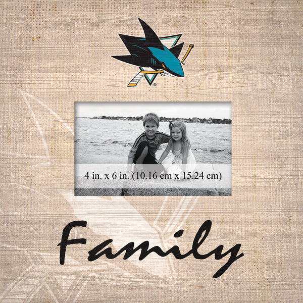 Wholesale NHL / H0943-Family Burlap Frame / H0943-San Jose Sharks